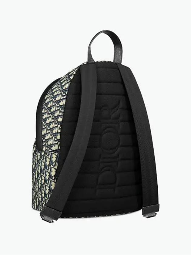 Oblique Rider Backpack Black Beige - DIOR - BALAAN 5