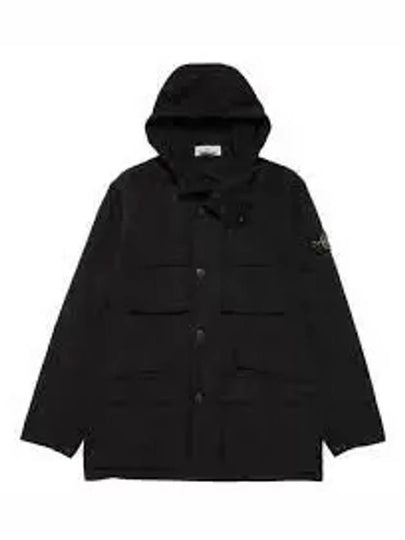 Men's Logo Patch Pocket Detail Jacket Black - STONE ISLAND - BALAAN 2