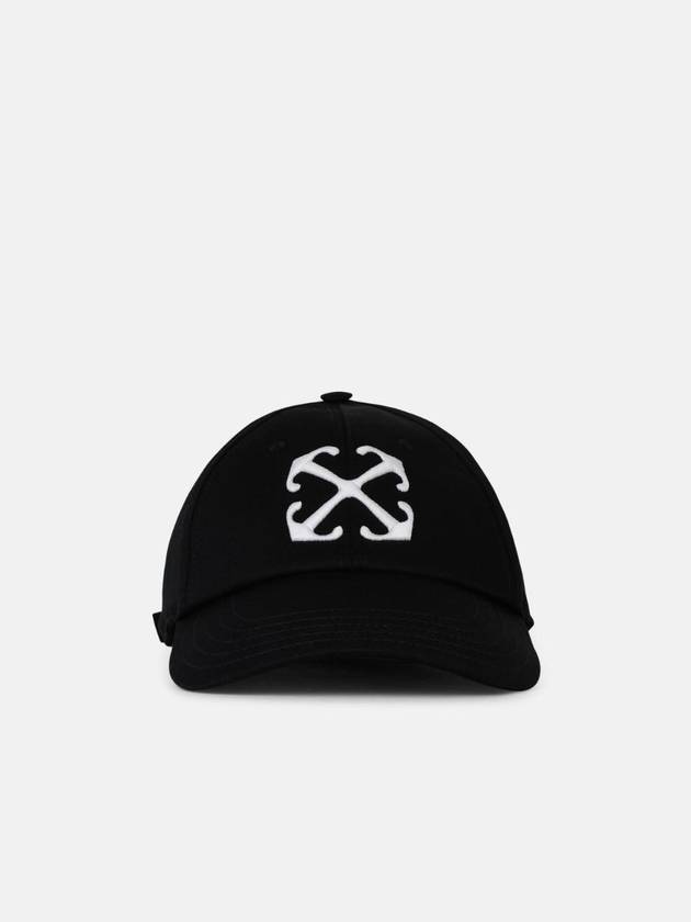 Embroidered Logo Cotton Ball Cap Black - OFF WHITE - BALAAN 1