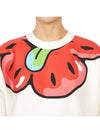 Boke Boy Flower Print Cotton Sweatshirt White - KENZO - BALAAN 7