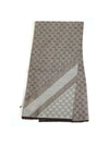 GG Jacquard Square Muffler Grey - GUCCI - BALAAN 1