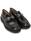 Gancini Ornament Leather Loafer Sparrow - SALVATORE FERRAGAMO - BALAAN 4