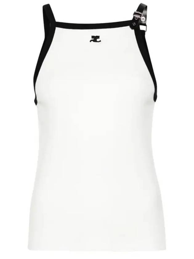 Buckle Contrast Sleeveless White - COURREGES - BALAAN 2