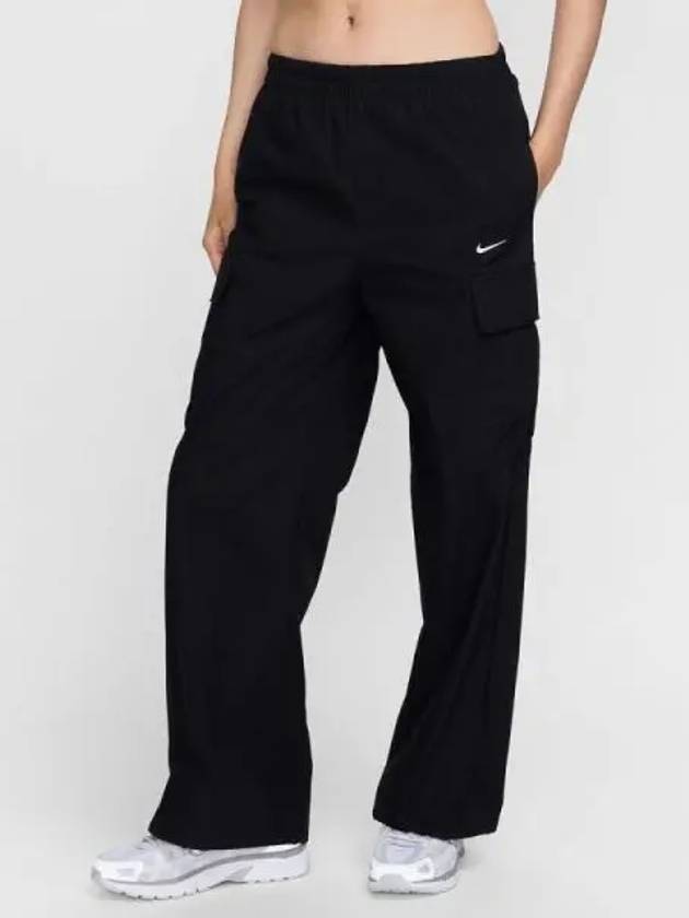 Women s Sportswear Essential Woven Mid Rise STD Cargo Pants 010 - NIKE - BALAAN 1