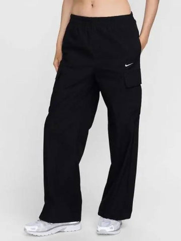 Women s Sportswear Essential Woven Mid Rise STD Cargo Pants 010 - NIKE - BALAAN 1