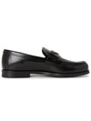 Brushed Leather Loafers Black - PRADA - BALAAN 5