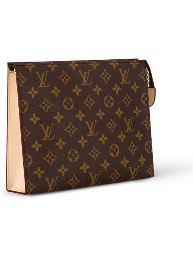 Poche Toilet Monogram Canvas Pouch Bag Brown - LOUIS VUITTON - BALAAN 6