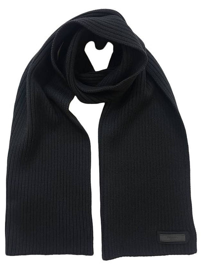 Unisex knit muffler black - PRADA - BALAAN 2