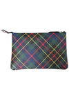 Derby Tartan Canvas Clutch Bag Black - VIVIENNE WESTWOOD - BALAAN 3