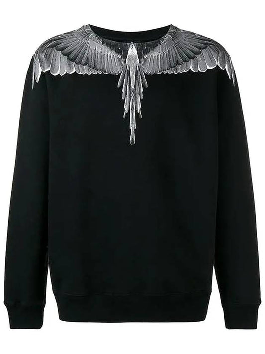Camo White Wing Sweatshirt Black - MARCELO BURLON - BALAAN 2