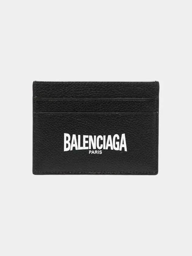 Logo Print Card Wallet Black - BALENCIAGA - BALAAN 2