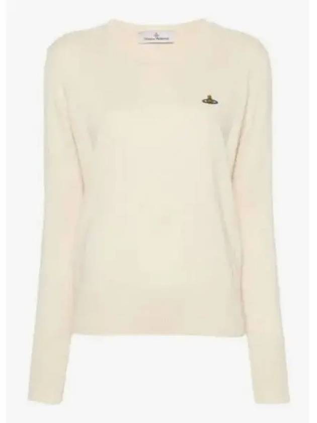 ORB Logo Knit Top White - VIVIENNE WESTWOOD - BALAAN 2