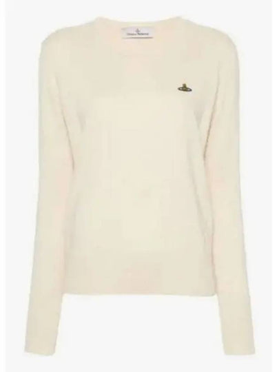 ORB Logo Knit Top White - VIVIENNE WESTWOOD - BALAAN 2