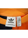 Crop T Shirt HT5980 Navy Orange WOMENS UK6 JP M - ADIDAS - BALAAN 4