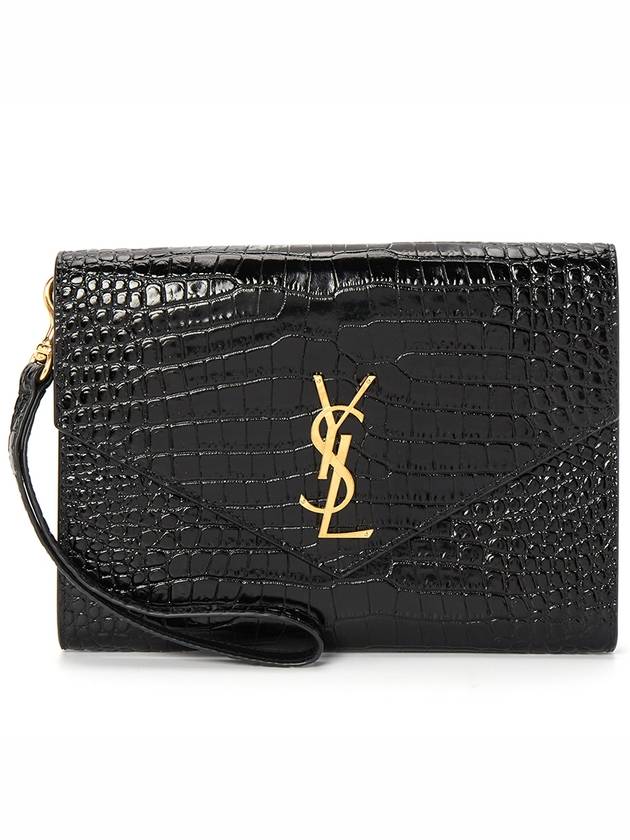 Monogram Cassandra Clutch Bag Black - SAINT LAURENT - BALAAN 2