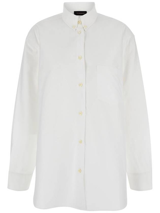 White Shirt With Buttons In Cotton Blend Woman - ANDAMANE - BALAAN 1