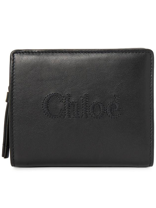 Sense Soft Leather Half Wallet Black - CHLOE - BALAAN 2