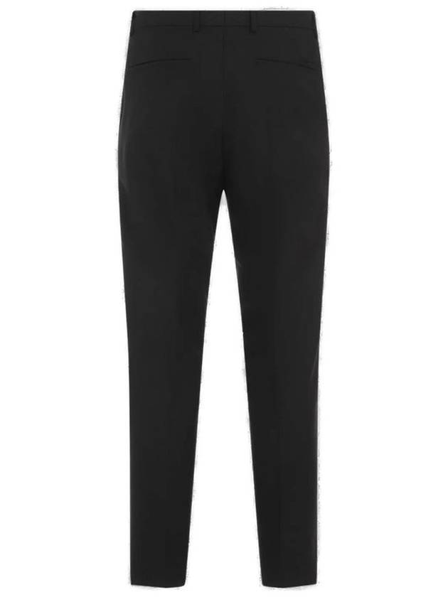 Wool Blend Straight Pants Black - GUCCI - BALAAN 3