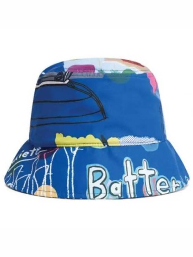 Golf RW Printed Bucket Hat Blue - J.LINDEBERG - BALAAN 2