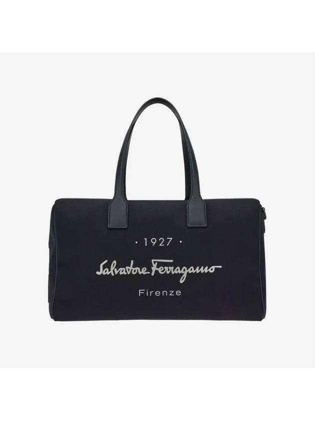 1927 Signature Duffel Bag Black - SALVATORE FERRAGAMO - BALAAN 2