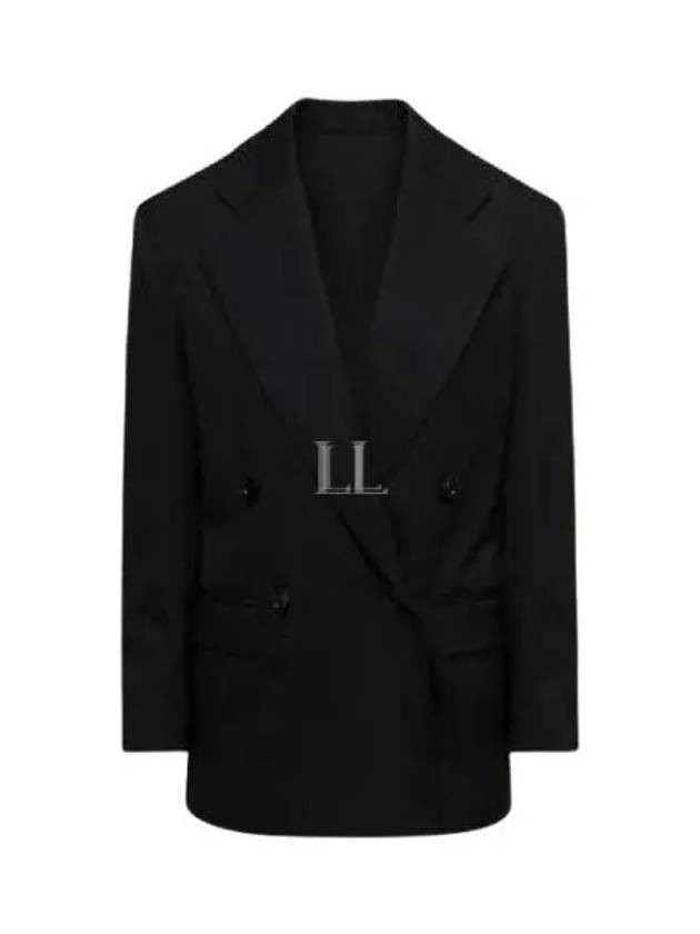 Grain De Poudre Blazer Jacket Black - BOTTEGA VENETA - BALAAN 2