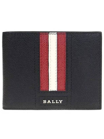 logo bifold wallet black - BALLY - BALAAN 1