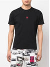 Solar Eclipse Short Sleeve T-Shirt  Black - STONE ISLAND - BALAAN 5