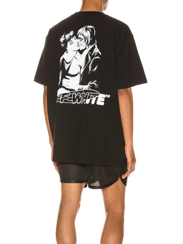 Kiss 21 Oversized Fit Short Sleeve T-shirt Black - OFF WHITE - BALAAN 4