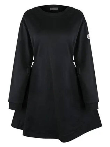 8I00012 89A1K 999 Women s Fleece Dress Black 1208763 - MONCLER - BALAAN 1