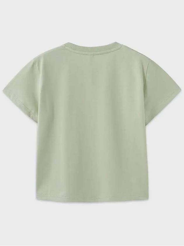 Supima Cotton Lux Crop T-Shirt Mint Green - NOIRER FOR WOMEN - BALAAN 4