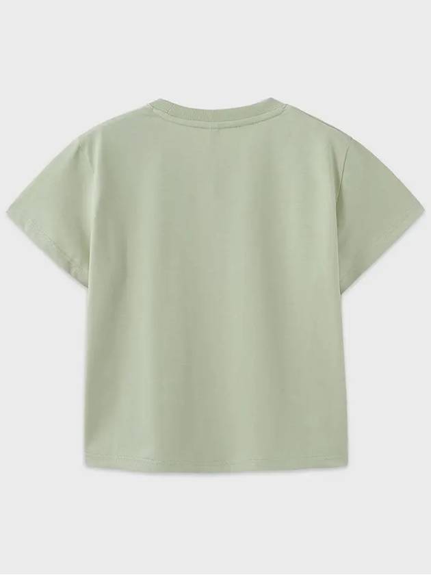 Supima Cotton Lux Crop Short Sleeve T-Shirt Mint Green - NOIRER FOR WOMEN - BALAAN 4