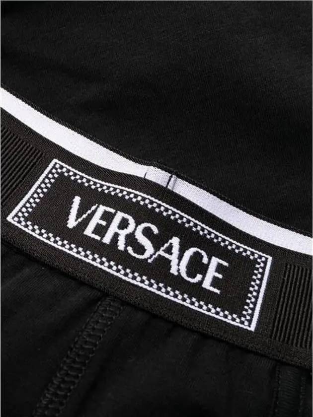 Men's Logo Boxer Trunk Briefs Black - VERSACE - BALAAN 4