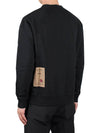 Men's Logo Patch Cotton Sweatshirt Black - TEN C - BALAAN 5