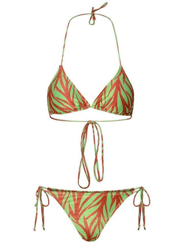 Reina Olga 'Miami' Orange Polyamide Blend Bikini Set - REINA OLGA - BALAAN 1