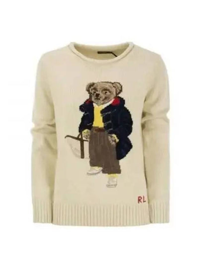 Cotton Bear Knit Top Cream - POLO RALPH LAUREN - BALAAN 2