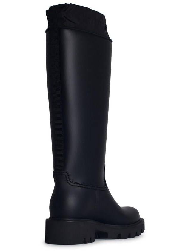 Moncler 'Kickstream' Black Leather Blend Boots - MONCLER - BALAAN 3