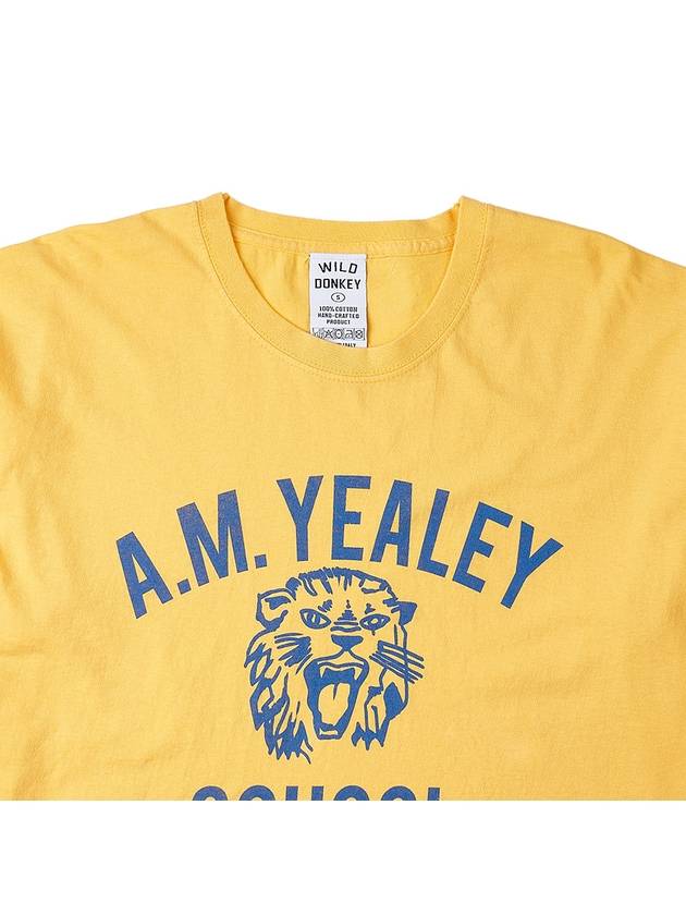 Wild Donkey Yaeley Short Sleeve TShirt T YEALEY STRONG WASHED SUNFLOWER - WILD DONKEY - BALAAN 3