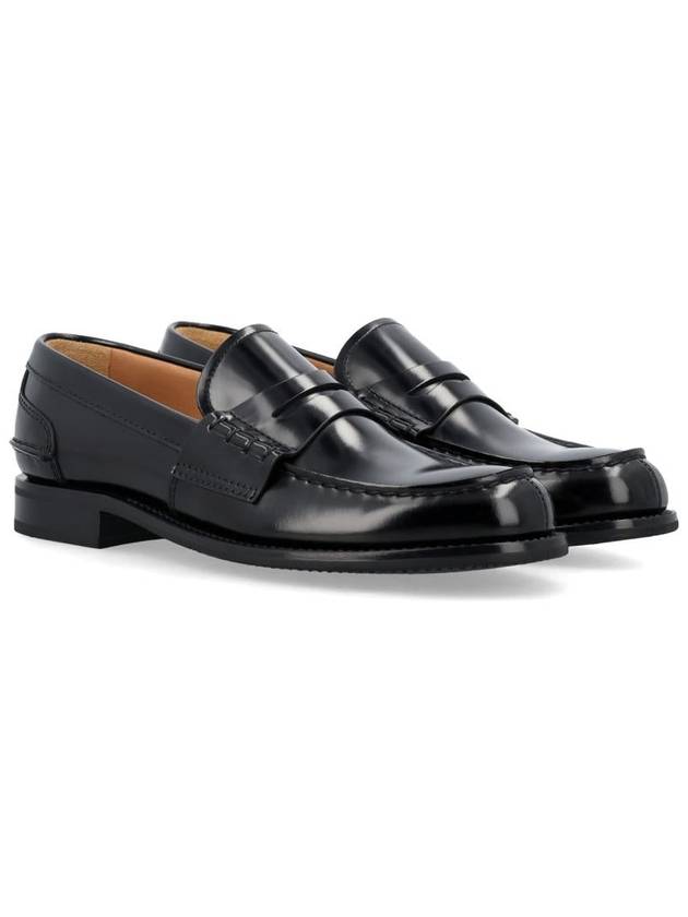 Pembray Leather Loafers Black - CHURCH'S - BALAAN 3