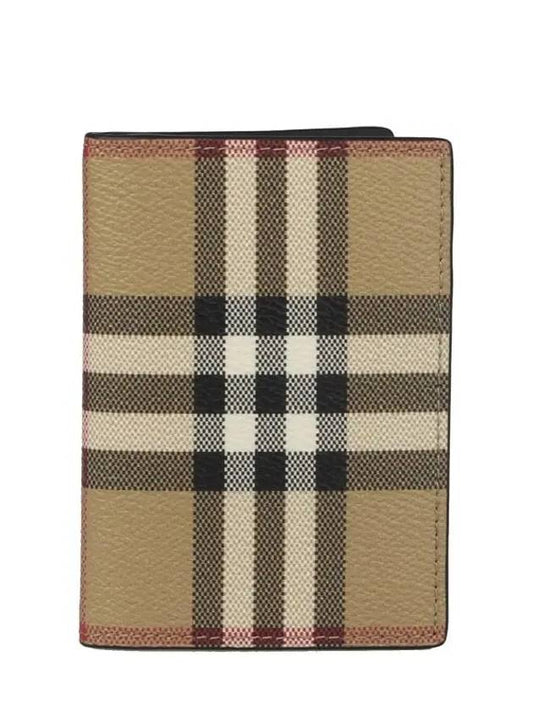 Vintage Check Leather Wallet - BURBERRY - BALAAN 2