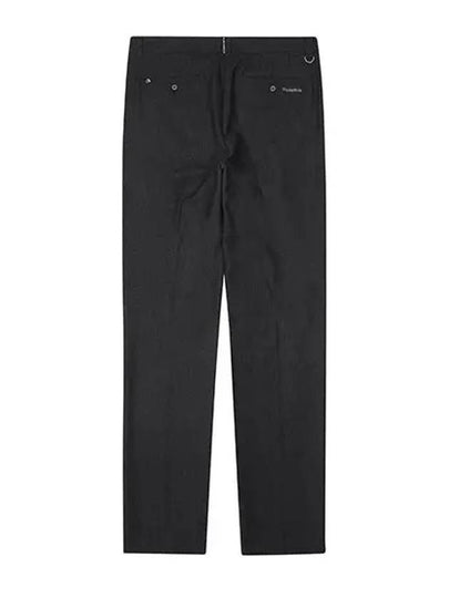 Men s Herringbone Pattern One Tuck Pants 5054GXWP DARK GRAY - BLACK&WHITE - BALAAN 2