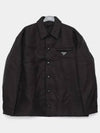 Logo Re-nylon Padded Shirt Black - PRADA - BALAAN 2