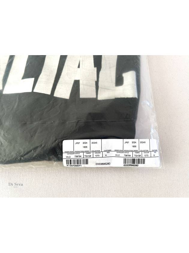 Tape Type Short Sleeve T-Shirt Black - BALENCIAGA - BALAAN 7