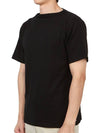 Men's Boatman Short Organic Cotton Short-Sleeve Knit Top Black - ANDERSEN-ANDERSEN - BALAAN 3