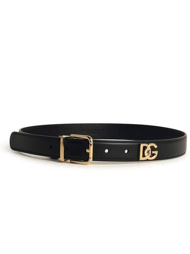 Dolce & Gabbana Black Leather Belt - DOLCE&GABBANA - BALAAN 1