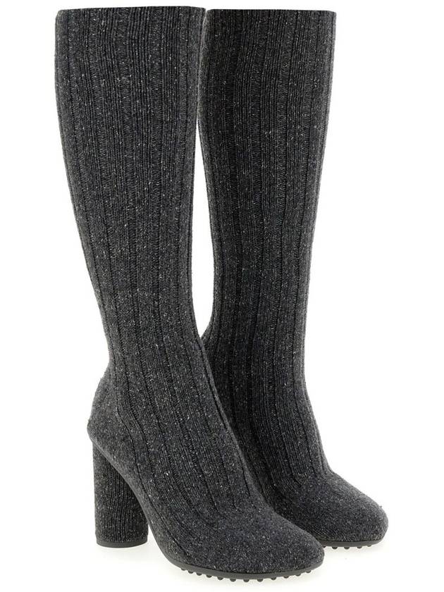 Atomic Knit Long Boots Anthracite - BOTTEGA VENETA - BALAAN 3