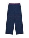 Connected PantsNavy Unisex Nylon Straight Pants Navy - PHOS333 - BALAAN 1