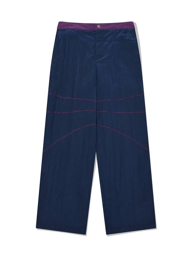 Connected PantsNavy Unisex Nylon Straight Pants Navy - PHOS333 - BALAAN 1