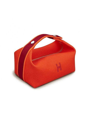 Bride A Brac Small Pouch Bag Orange Feu - HERMES - BALAAN 1