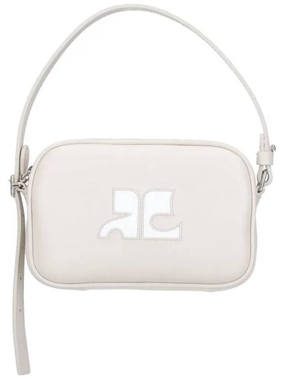 Camera Slim Leather Shoulder Bag Mastic Grey - COURREGES - BALAAN 2