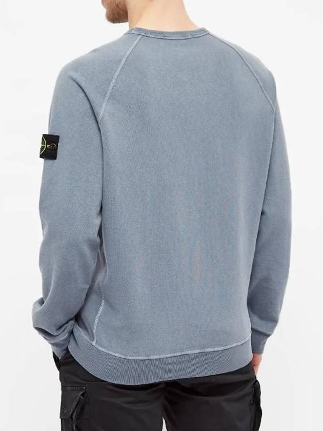 Wappen Patch Round Sweatshirt Washing Blue - STONE ISLAND - BALAAN 4